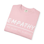 Empathy Graphic T-Shirt — Soft Neutral Garment-Dyed Tee with 'EMPATHY' Print