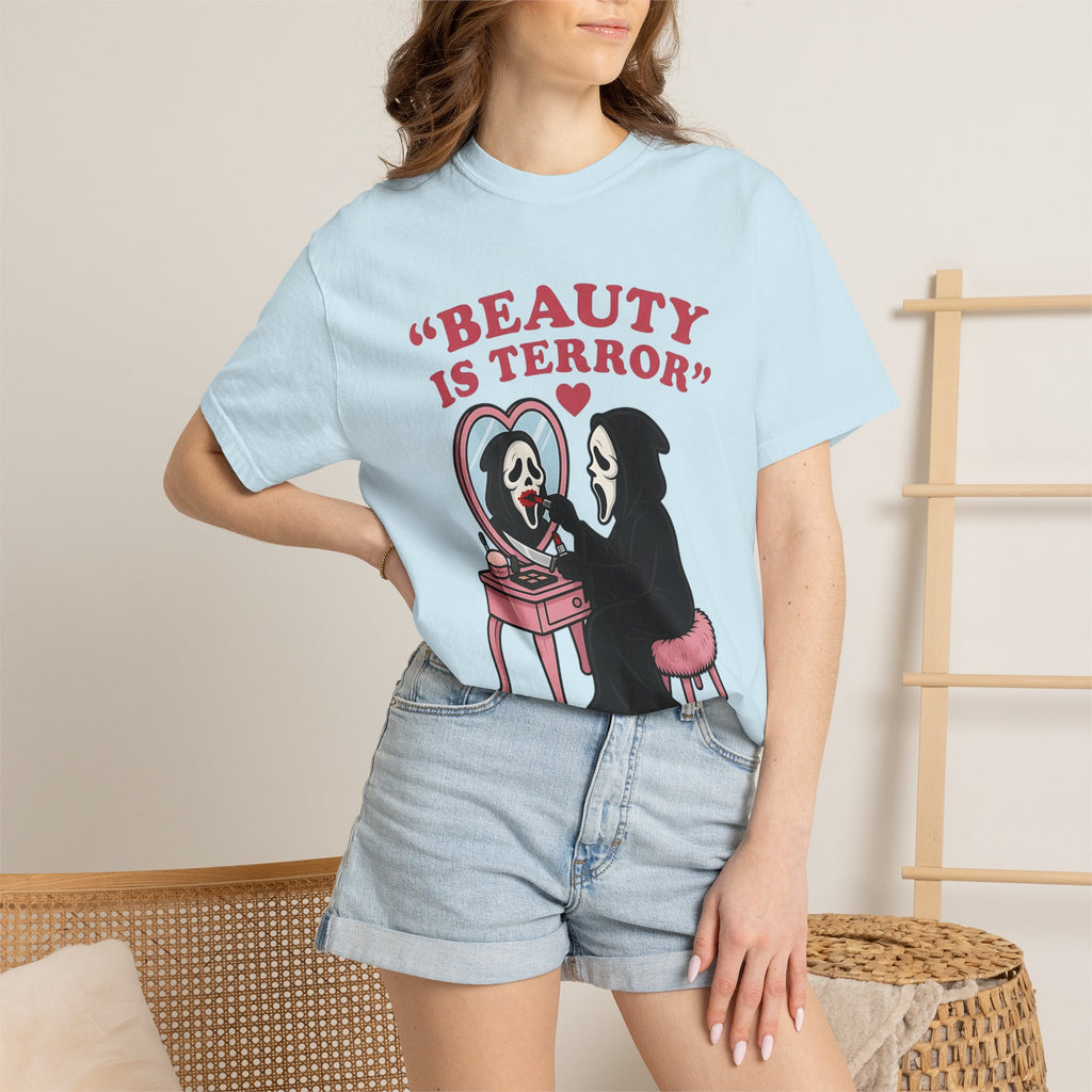 Beauty Is Terror T-Shirt — Grim Reaper Vanity Graphic Tee