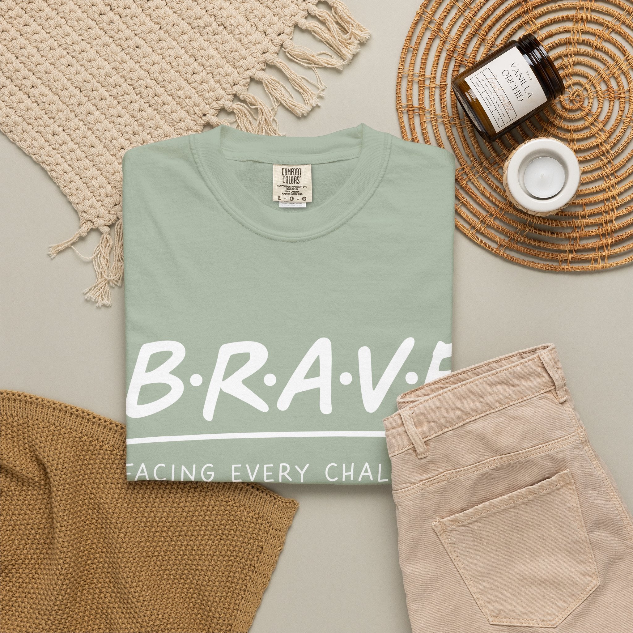 Classic White Garment-Dyed T-Shirt — Soft Vintage Style Tee