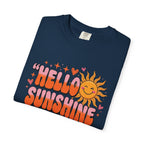 Hello Sunshine T-Shirt — Retro Smiley Sun Graphic Tee