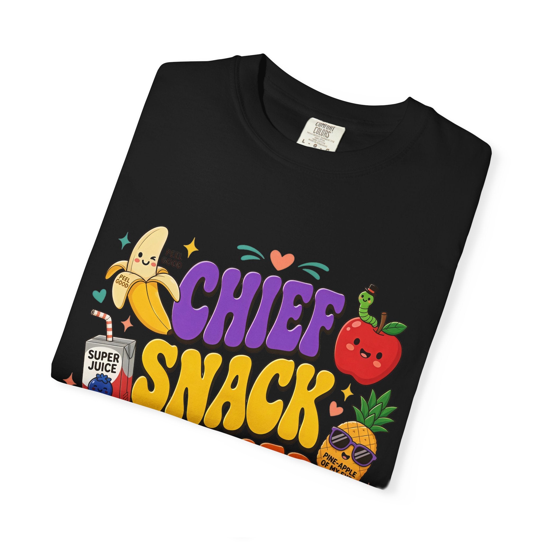 Chief Snack Officer T-Shirt — Cute Foodie Graphic Tee for Kids & Parents