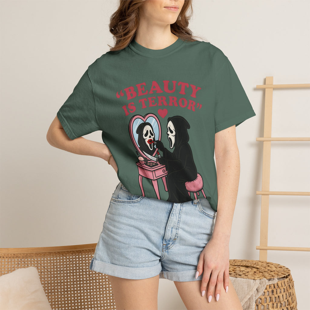 Beauty Is Terror T-Shirt — Grim Reaper Vanity Graphic Tee