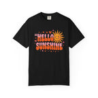 Hello Sunshine T-Shirt — Retro Smiley Sun Graphic Tee