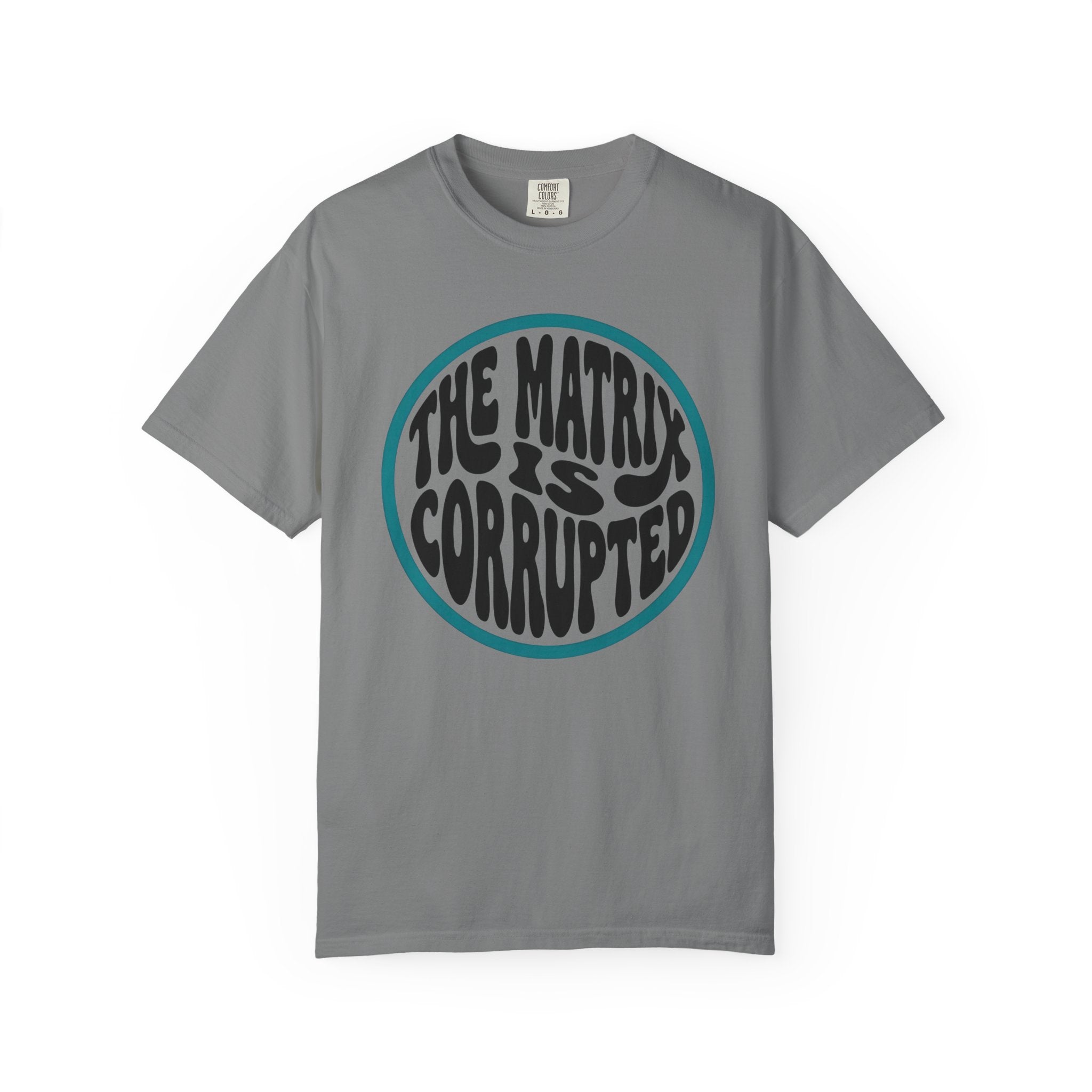 The Matrix Is Corrupted T-Shirt — Retro Psychedelic Statement Tee
