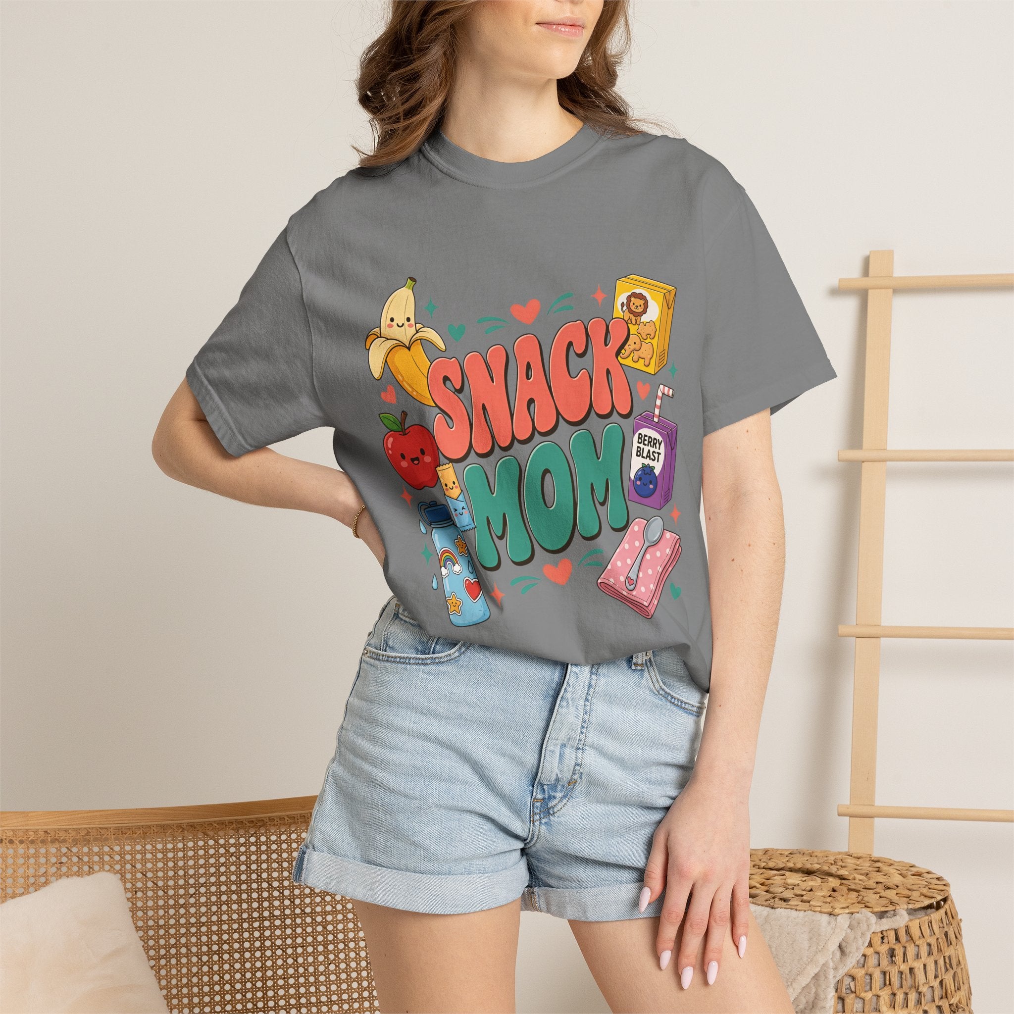 Snack Mom T-Shirt — Cute Kawaii Snacks Graphic Tee for Moms