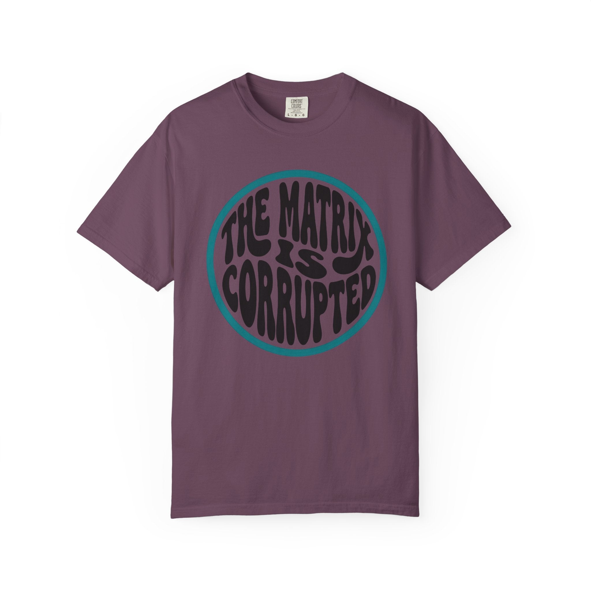 The Matrix Is Corrupted T-Shirt — Retro Psychedelic Statement Tee