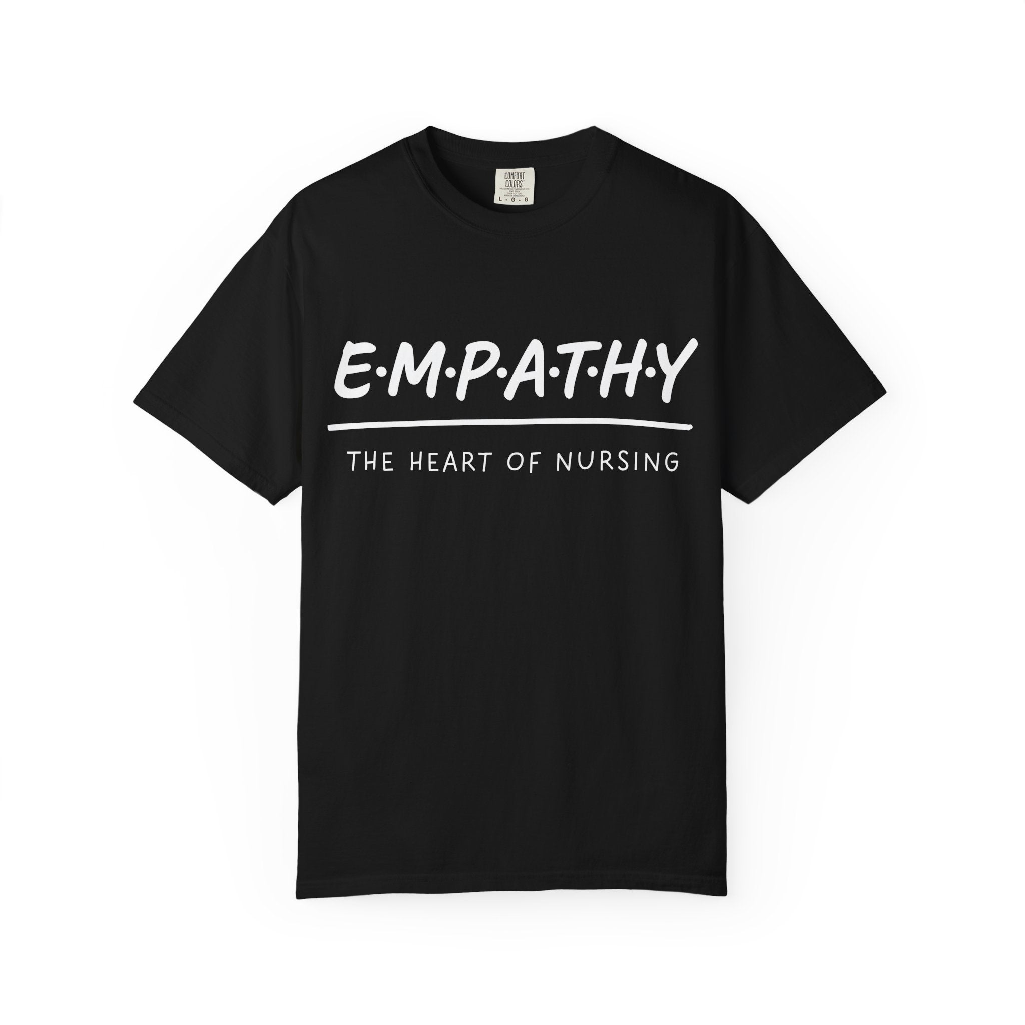 Empathy Graphic T-Shirt — Soft Neutral Garment-Dyed Tee with 'EMPATHY' Print