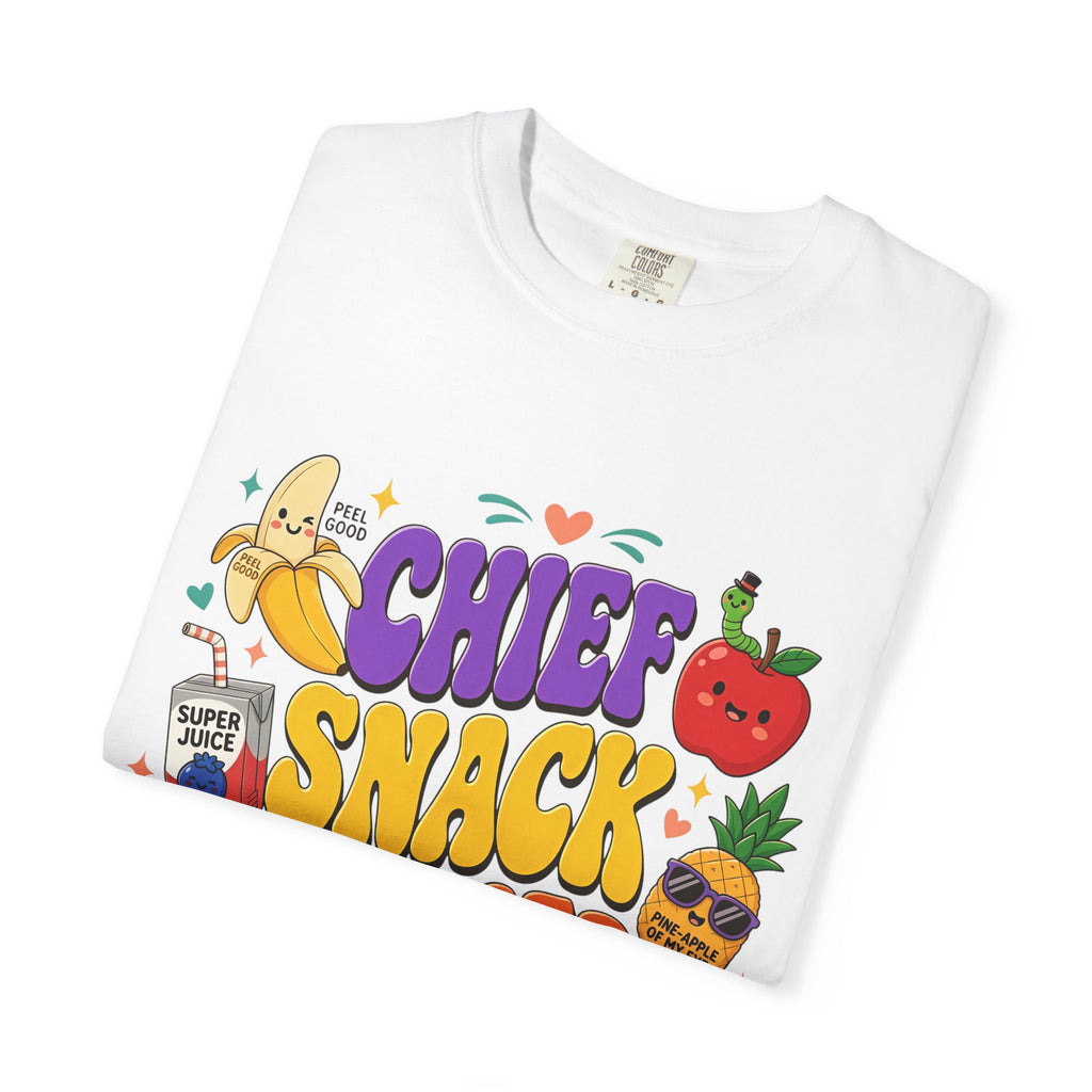 Chief Snack Officer T-Shirt — Cute Foodie Graphic Tee for Kids & Parents