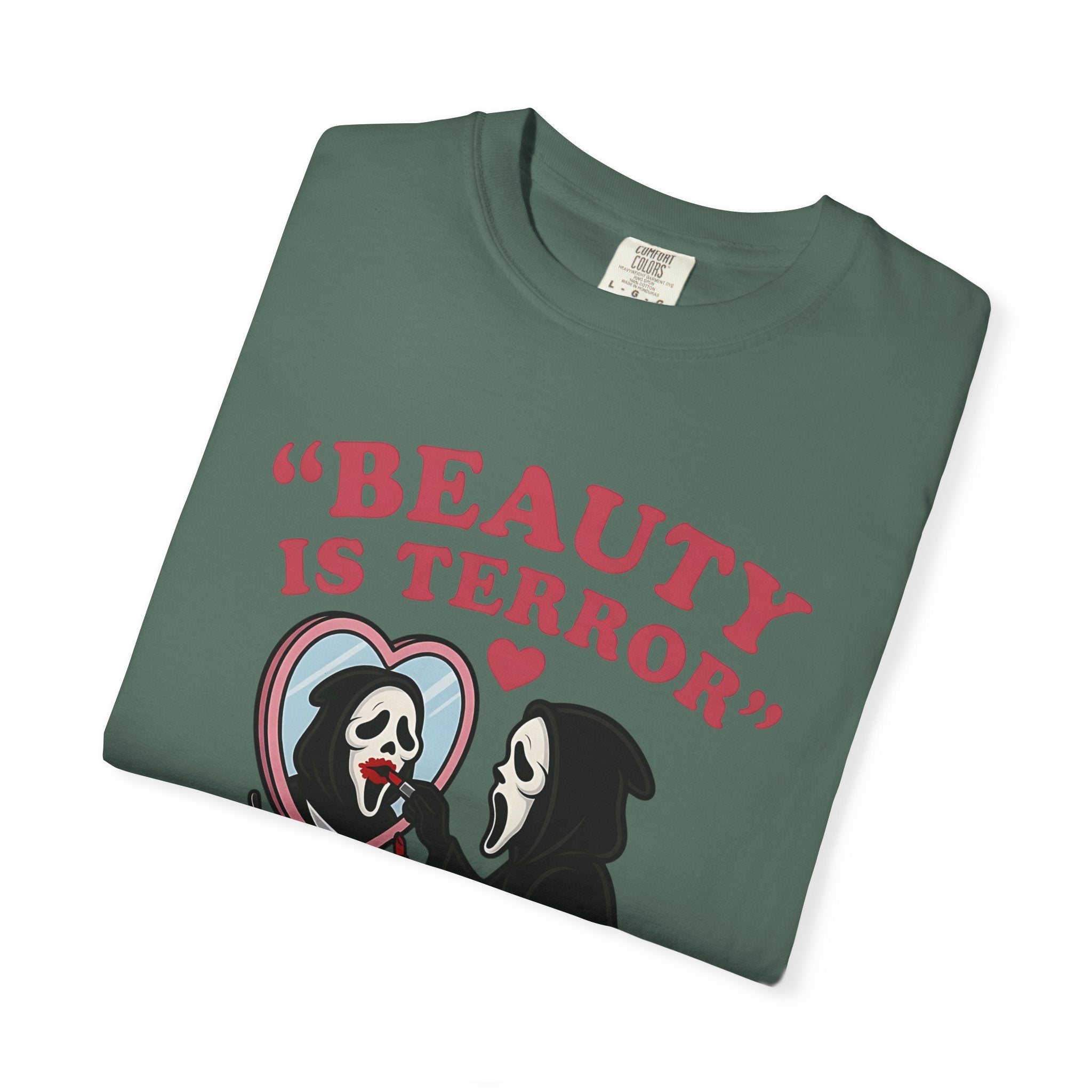 Beauty Is Terror T-Shirt — Grim Reaper Vanity Graphic Tee