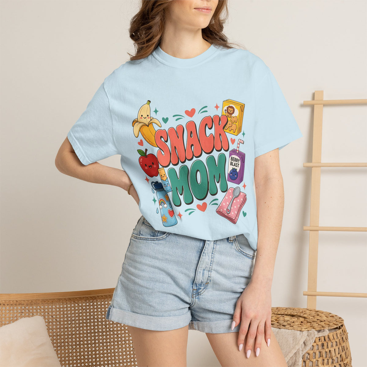 Snack Mom T-Shirt — Cute Kawaii Snacks Graphic Tee for Moms