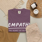 Empathy Graphic T-Shirt — Soft Neutral Garment-Dyed Tee with 'EMPATHY' Print