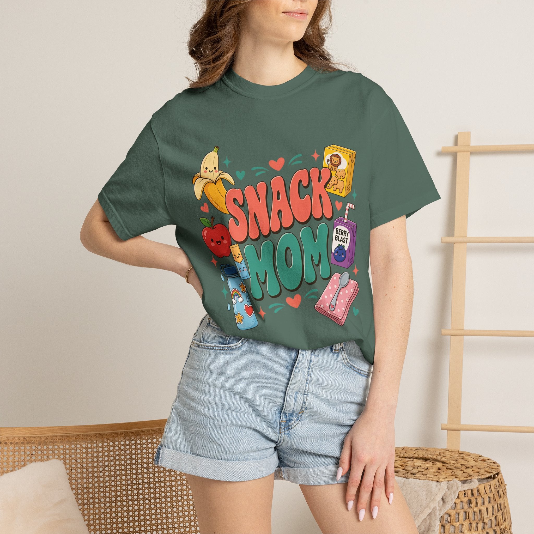 Snack Mom T-Shirt — Cute Kawaii Snacks Graphic Tee for Moms