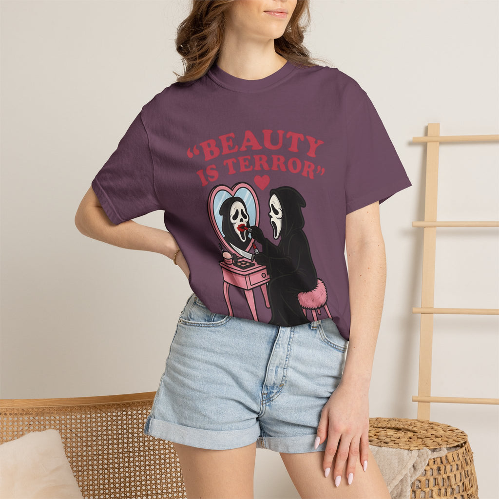 Beauty Is Terror T-Shirt — Grim Reaper Vanity Graphic Tee
