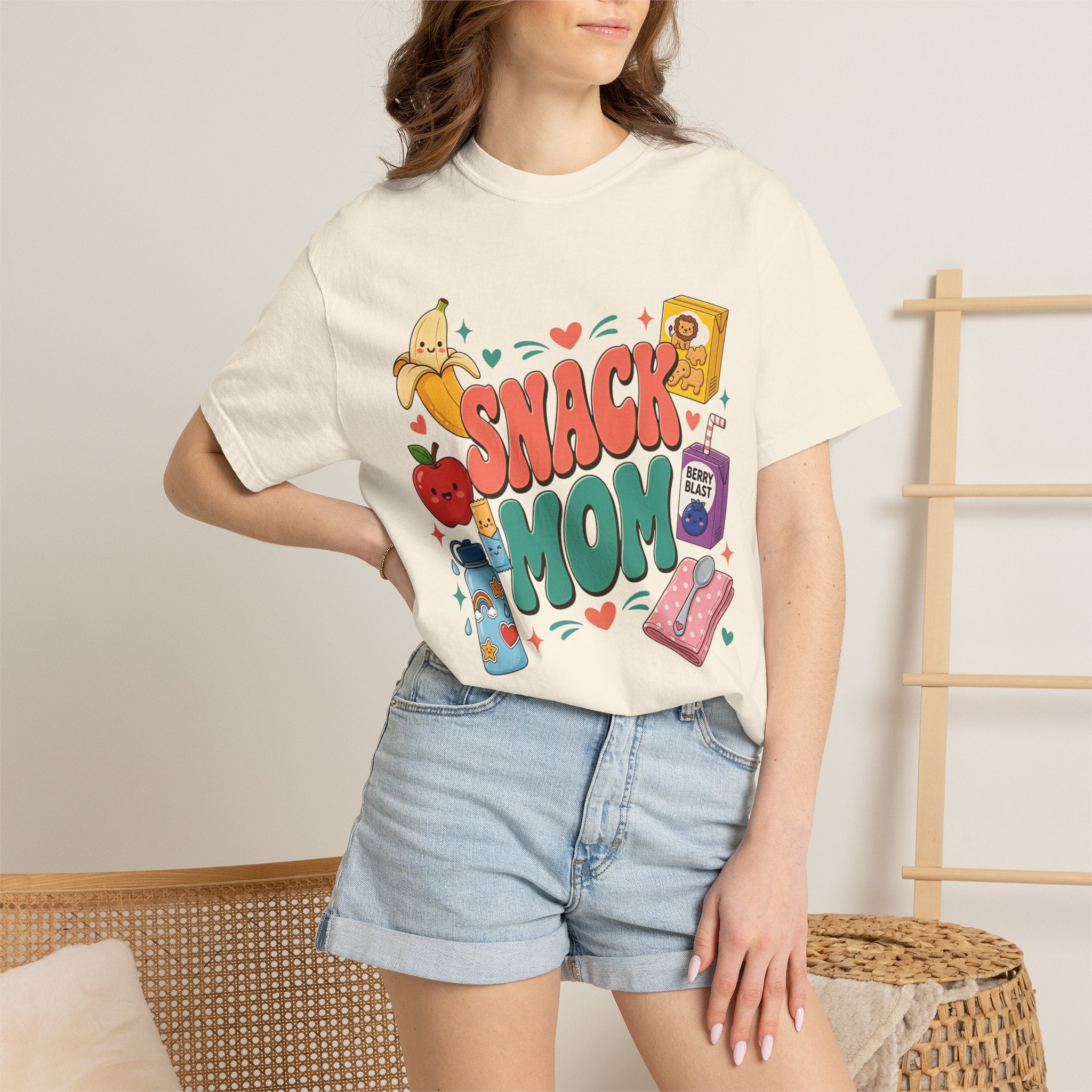 Snack Mom T-Shirt — Cute Kawaii Snacks Graphic Tee for Moms