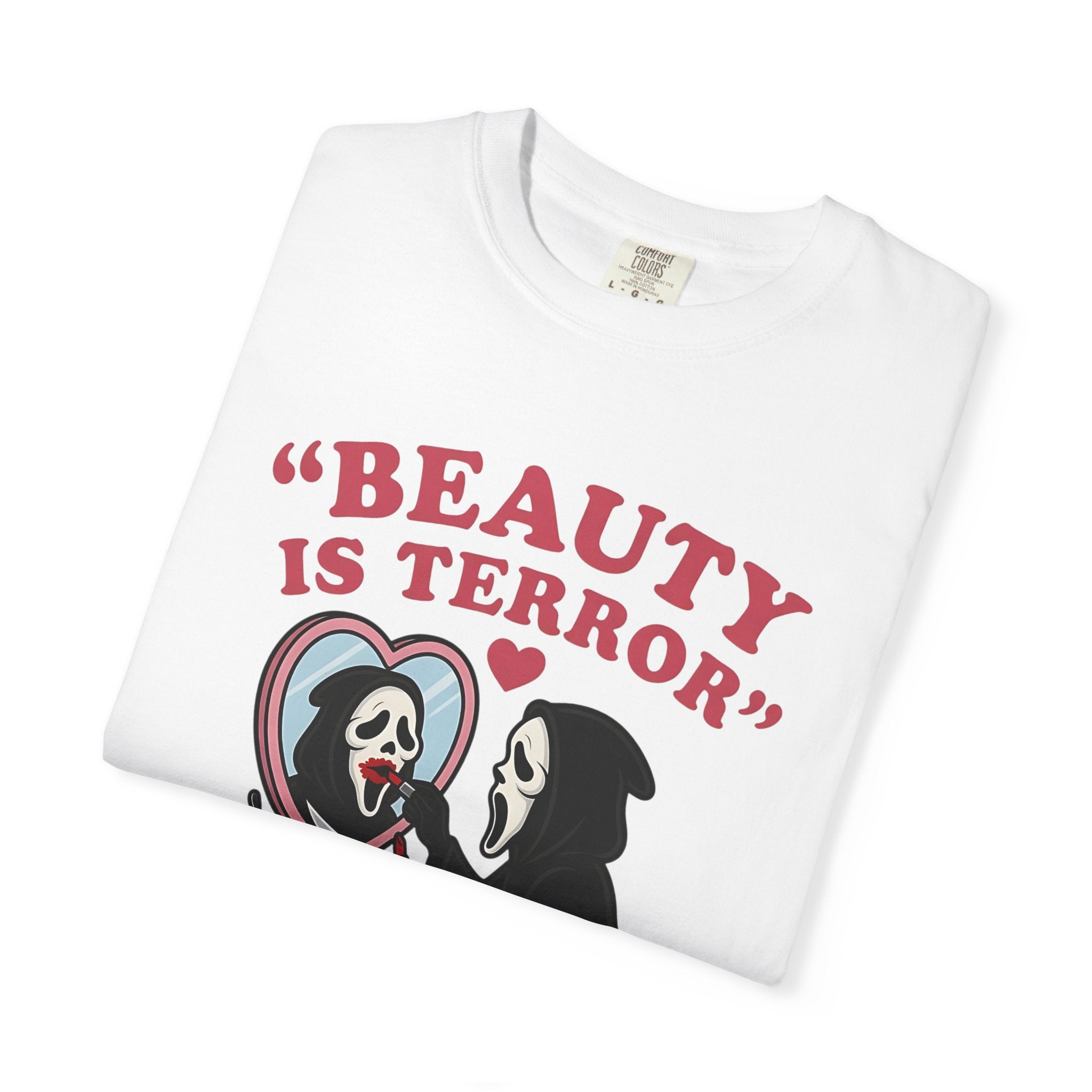 Beauty Is Terror T-Shirt — Grim Reaper Vanity Graphic Tee