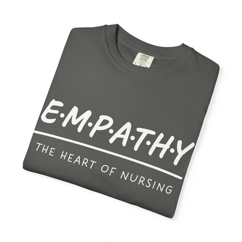 Empathy Graphic T-Shirt — Soft Neutral Garment-Dyed Tee with 'EMPATHY' Print