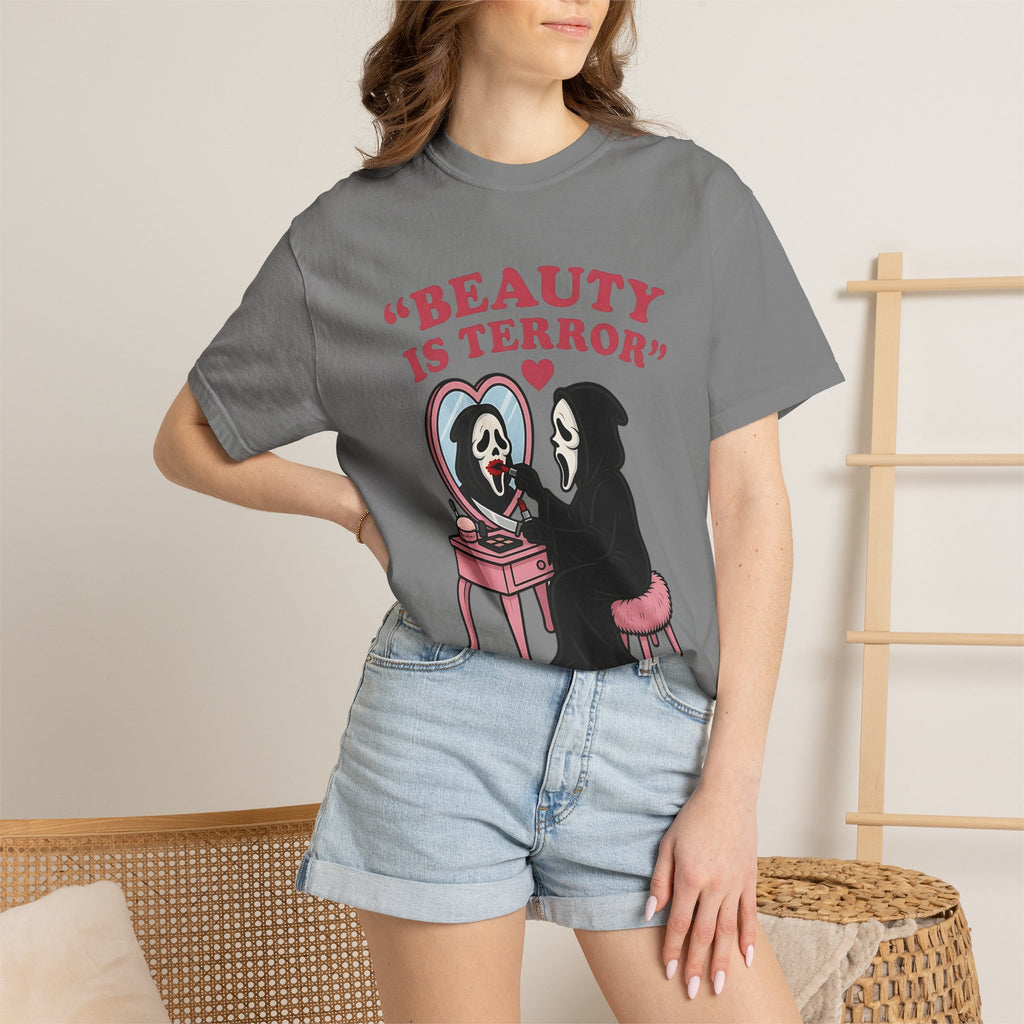 Beauty Is Terror T-Shirt — Grim Reaper Vanity Graphic Tee