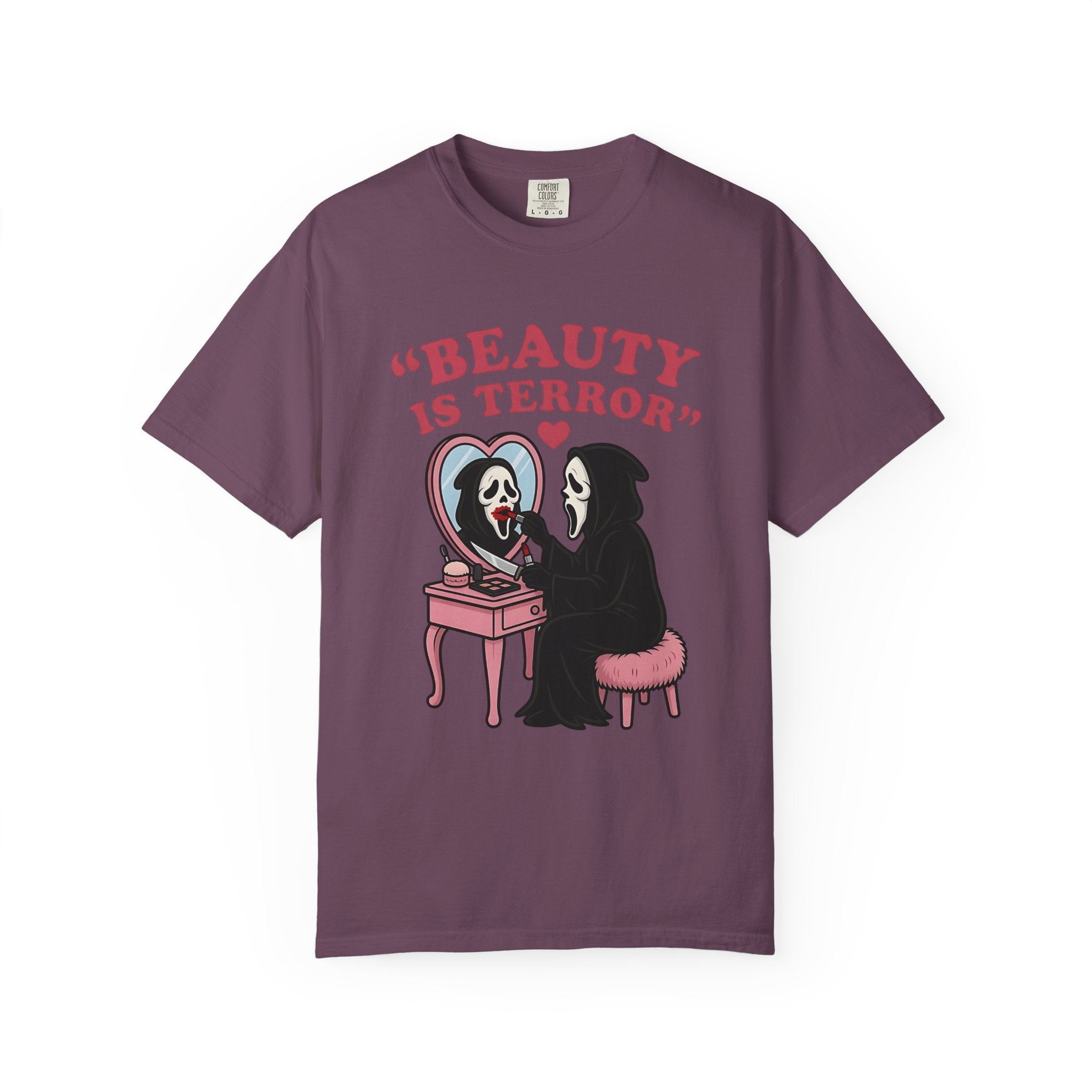 Beauty Is Terror T-Shirt — Grim Reaper Vanity Graphic Tee