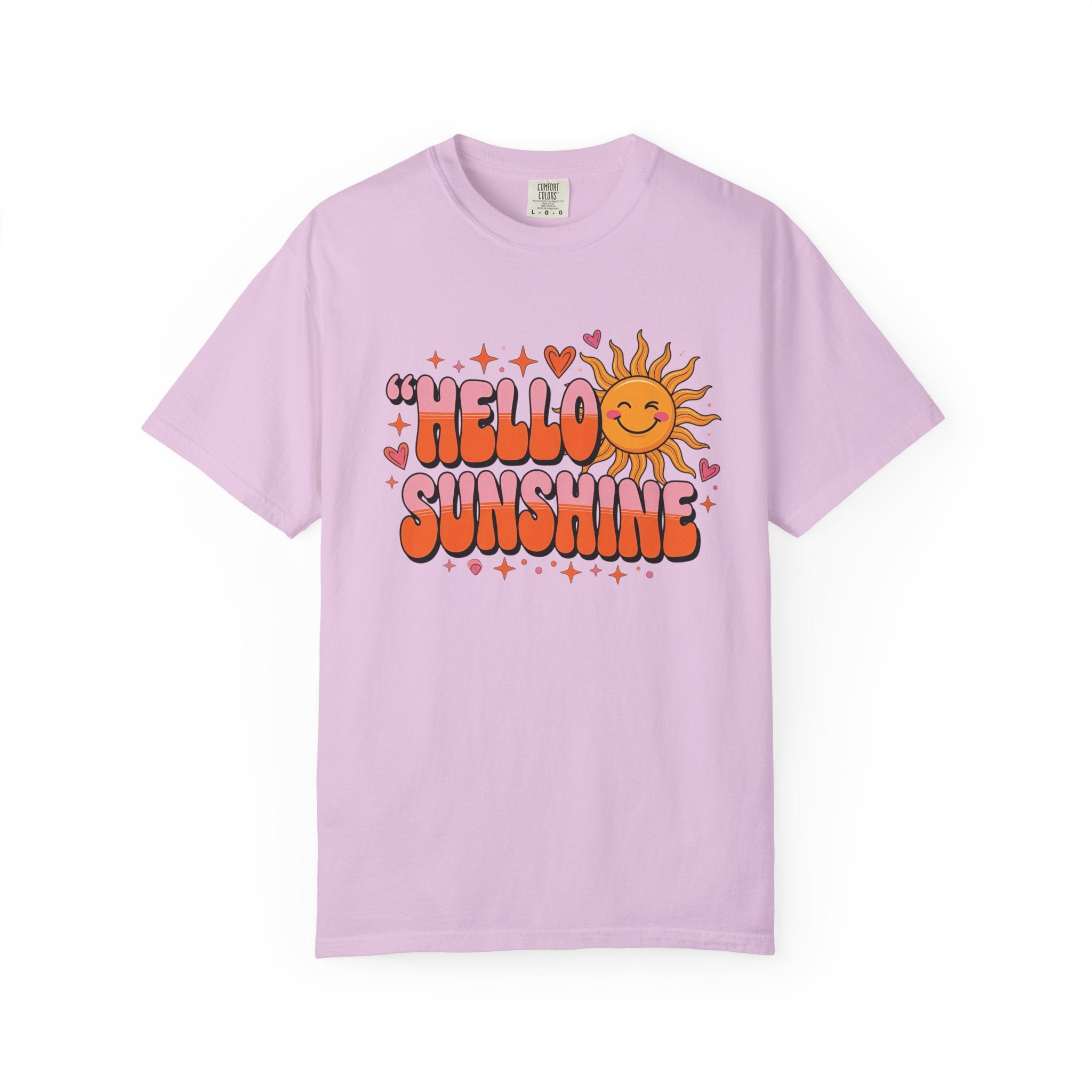 Hello Sunshine T-Shirt — Retro Smiley Sun Graphic Tee