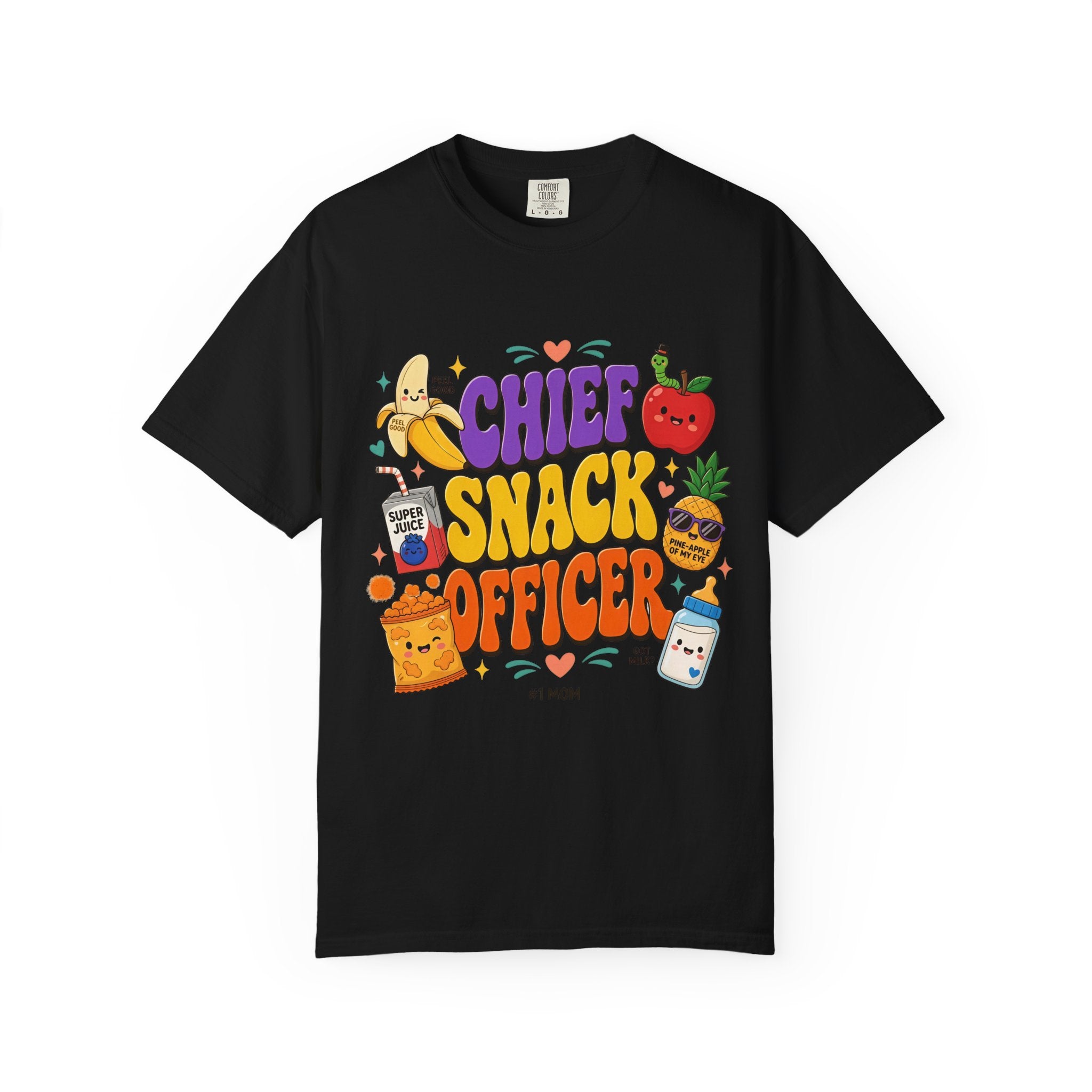 Chief Snack Officer T-Shirt — Cute Foodie Graphic Tee for Kids & Parents