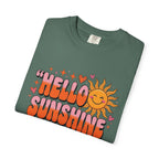 Hello Sunshine T-Shirt — Retro Smiley Sun Graphic Tee