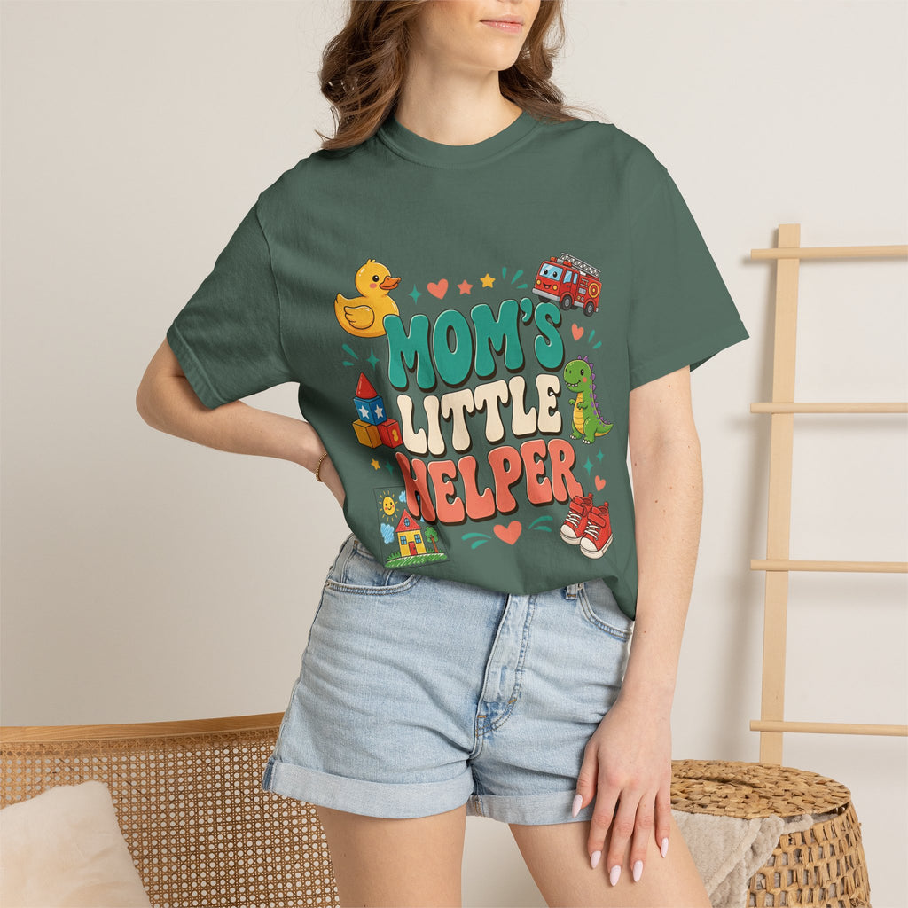 Mom's Little Helper Kids T‑Shirt — Cute Playtime Graphic Tee