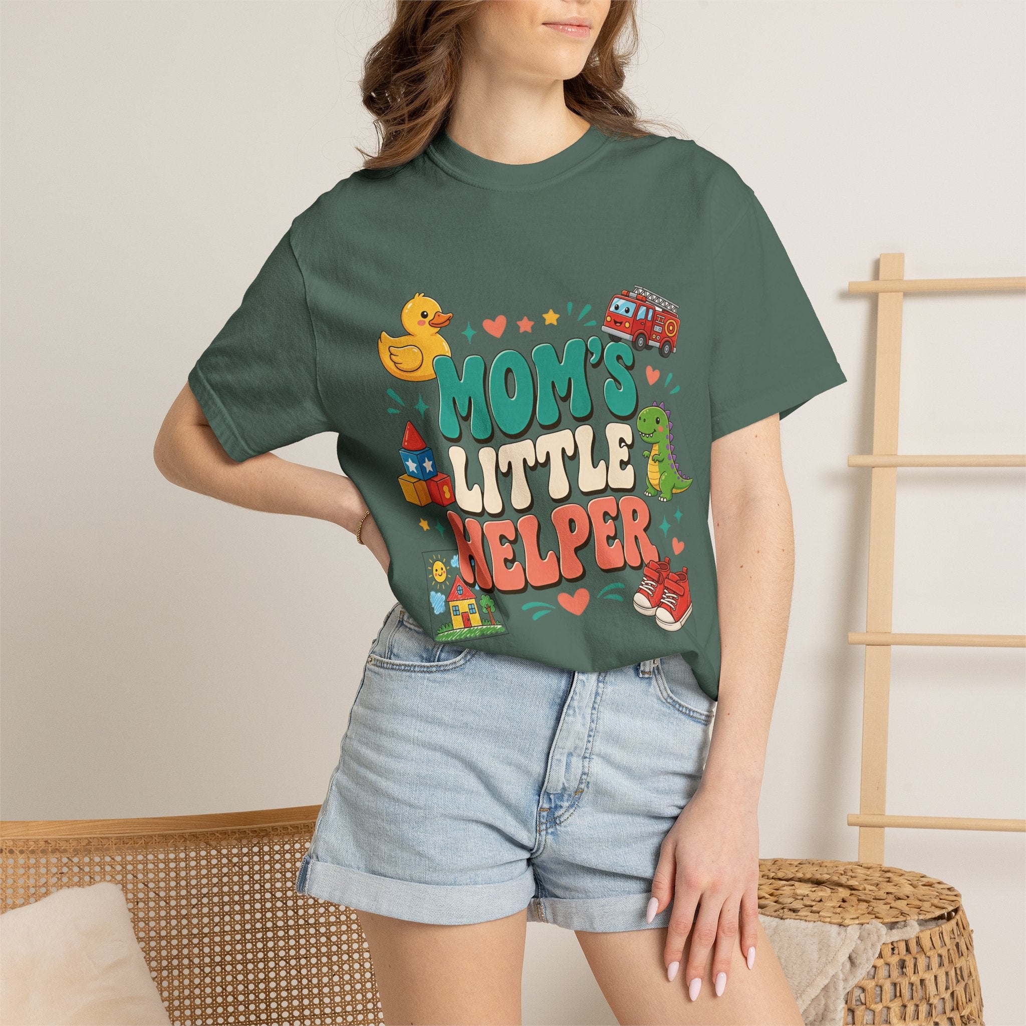 Mom's Little Helper Kids T‑Shirt — Cute Playtime Graphic Tee