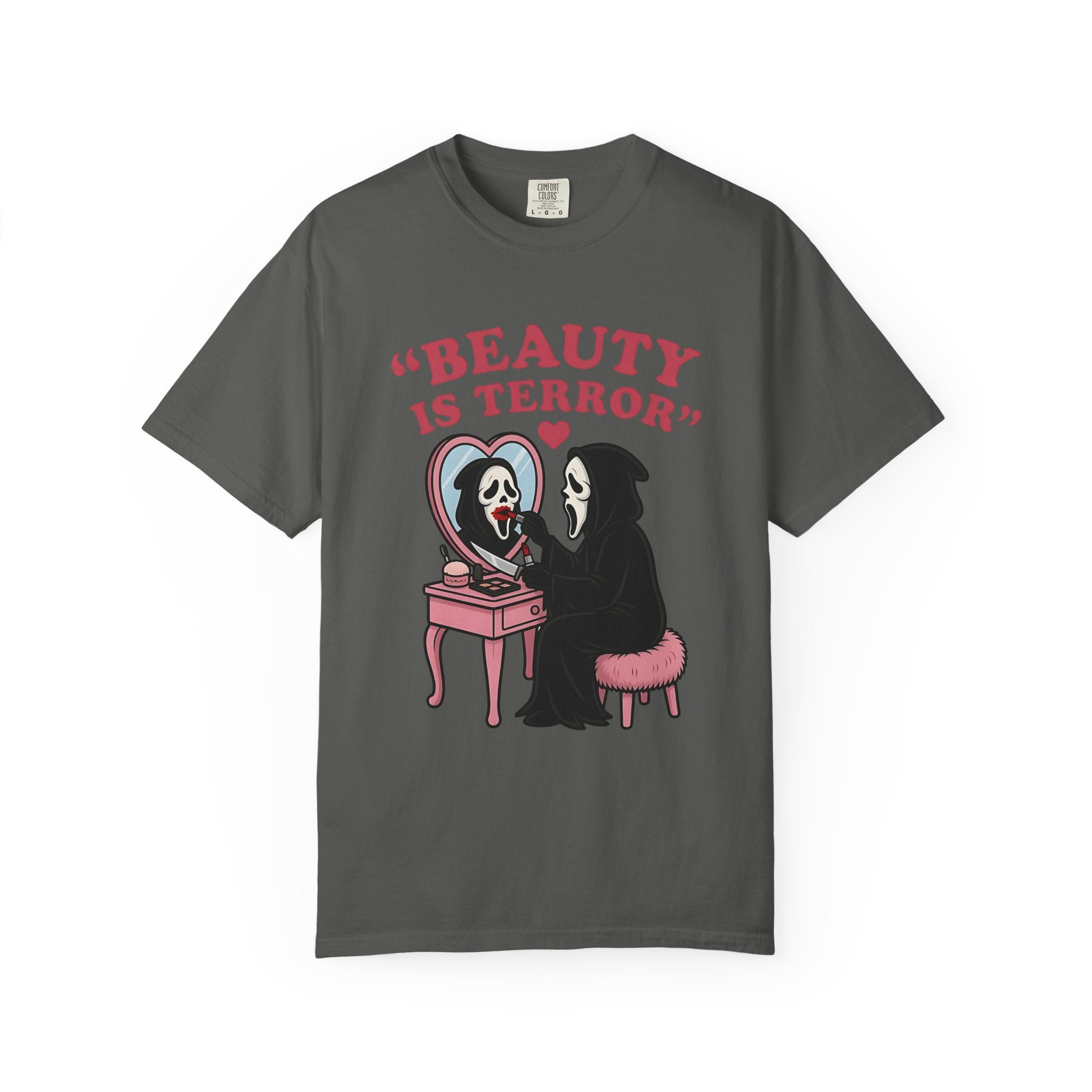 Beauty Is Terror T-Shirt — Grim Reaper Vanity Graphic Tee