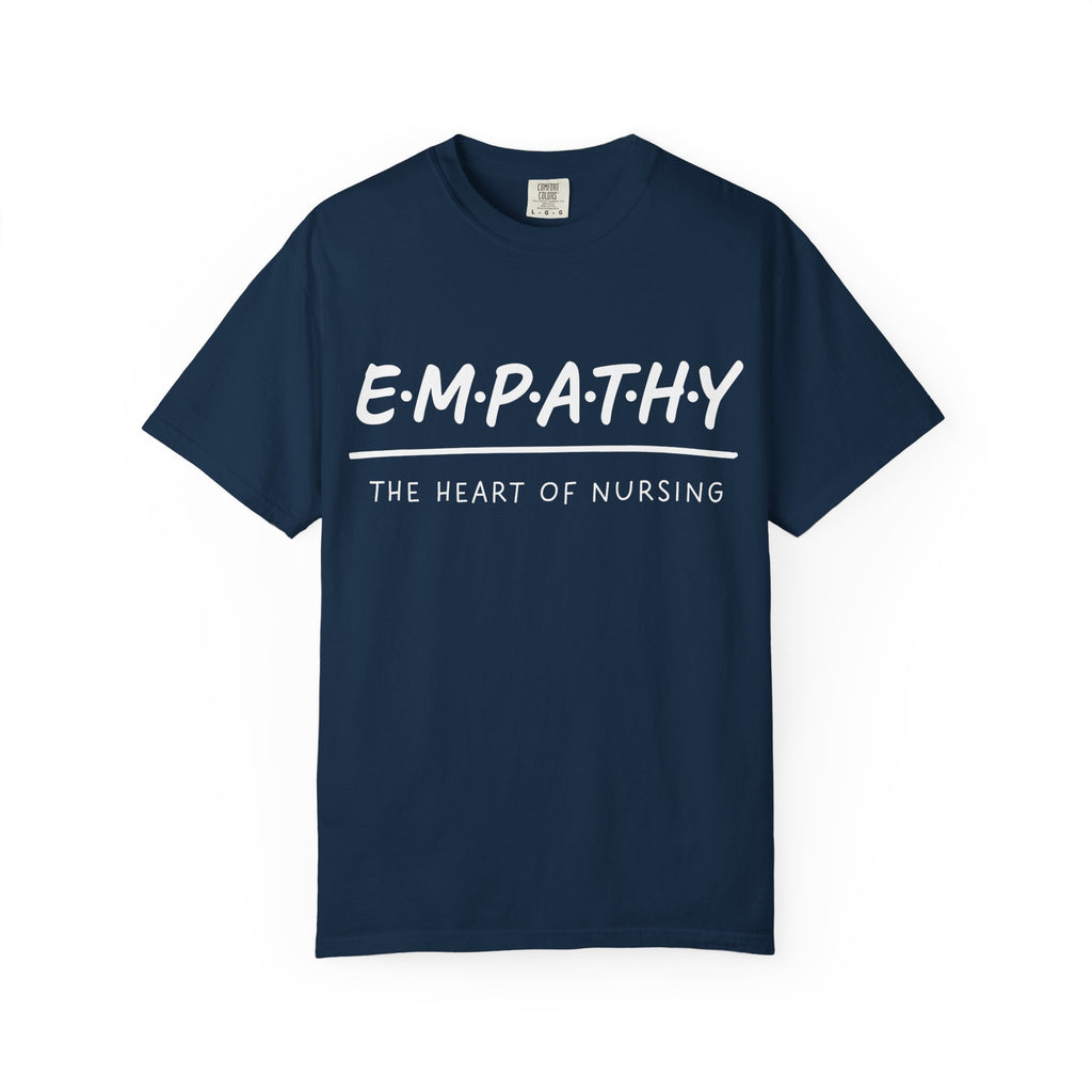 Empathy Graphic T-Shirt — Soft Neutral Garment-Dyed Tee with 'EMPATHY' Print