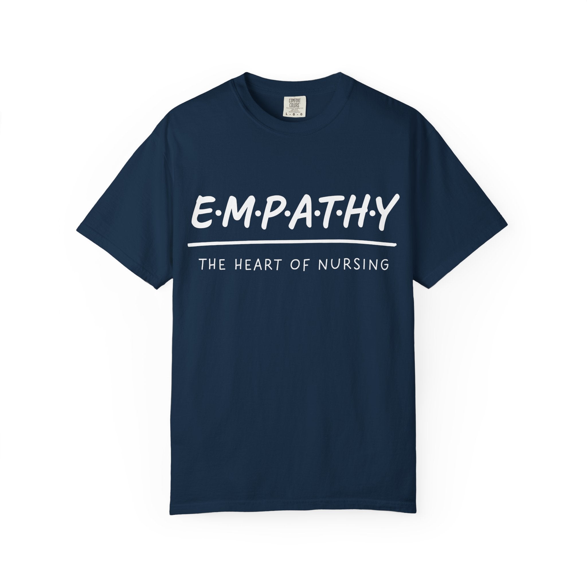Empathy Graphic T-Shirt — Soft Neutral Garment-Dyed Tee with 'EMPATHY' Print