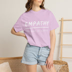 Empathy Graphic T-Shirt — Soft Neutral Garment-Dyed Tee with 'EMPATHY' Print