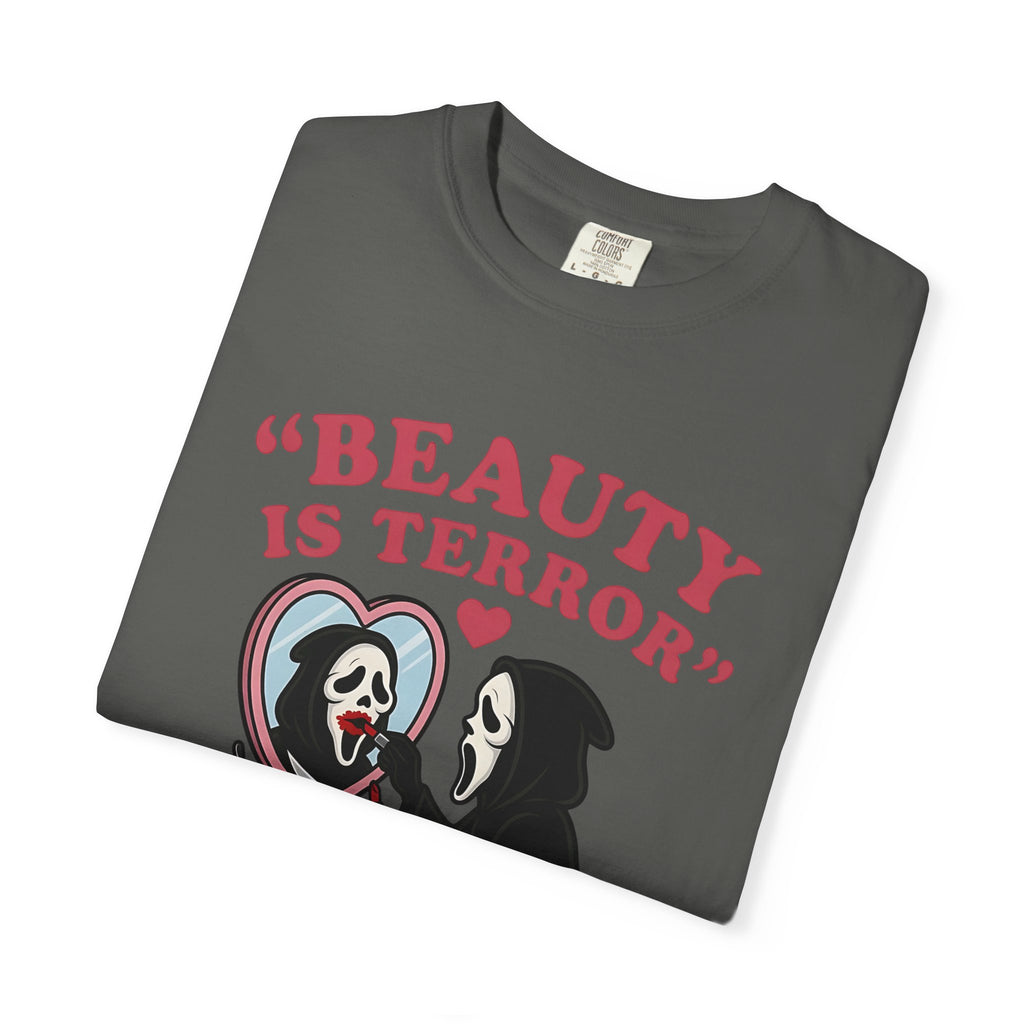 Beauty Is Terror T-Shirt — Grim Reaper Vanity Graphic Tee