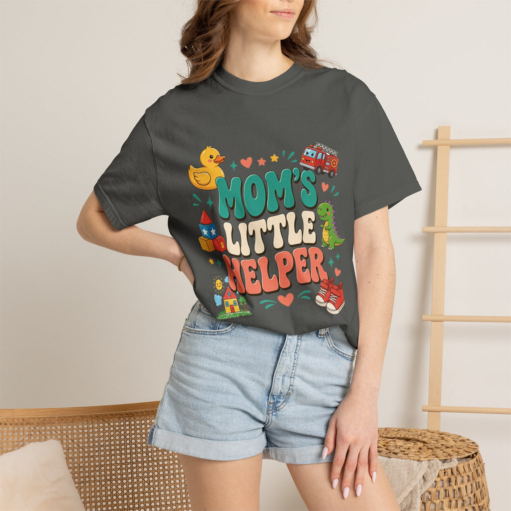 Mom's Little Helper Kids T‑Shirt — Cute Playtime Graphic Tee