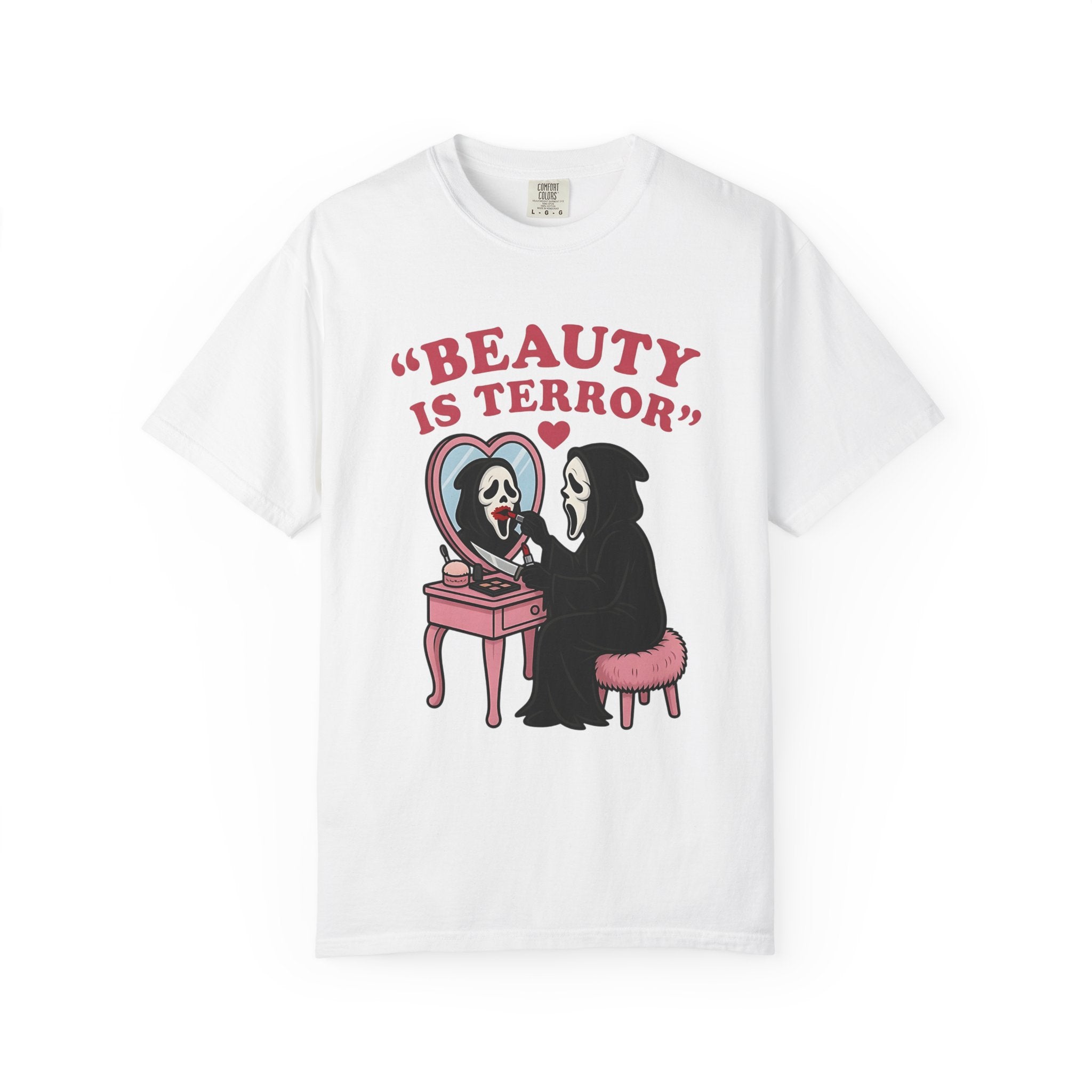 Beauty Is Terror T-Shirt — Grim Reaper Vanity Graphic Tee