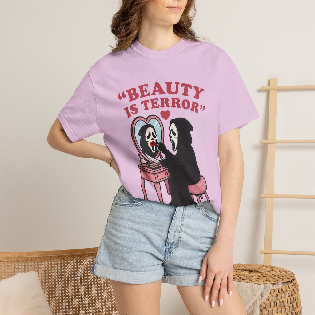 Beauty Is Terror T-Shirt — Grim Reaper Vanity Graphic Tee