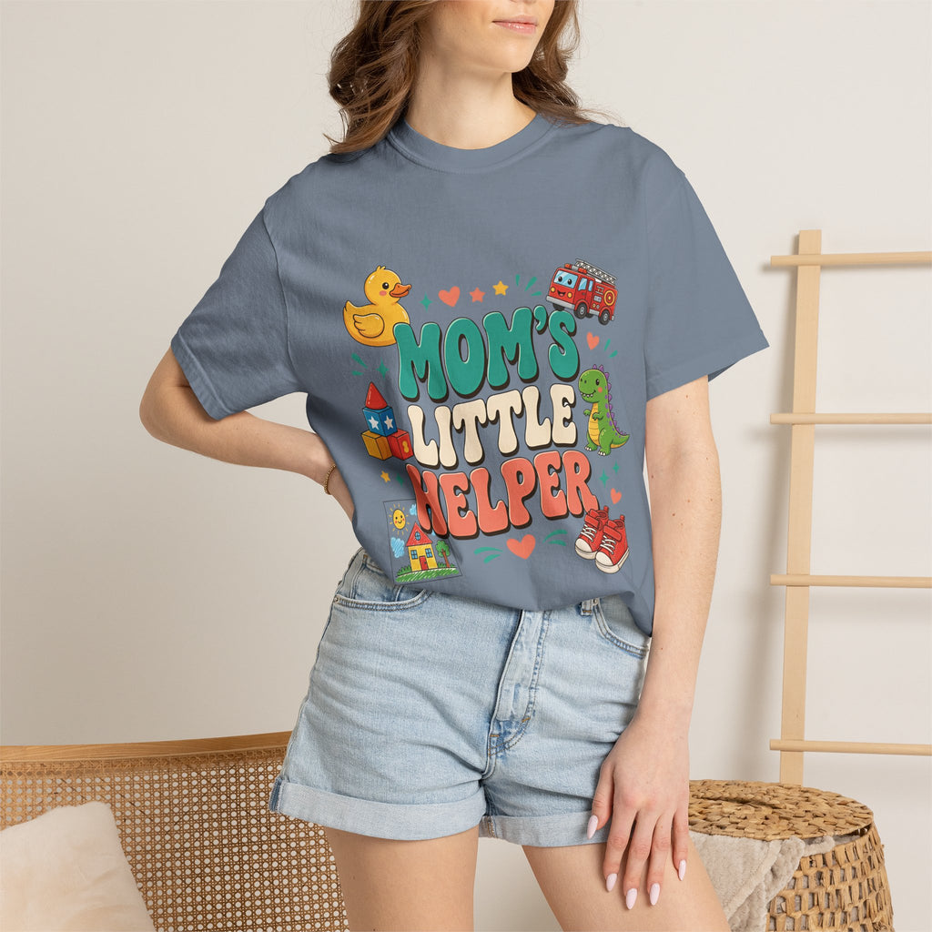 Mom's Little Helper Kids T‑Shirt — Cute Playtime Graphic Tee
