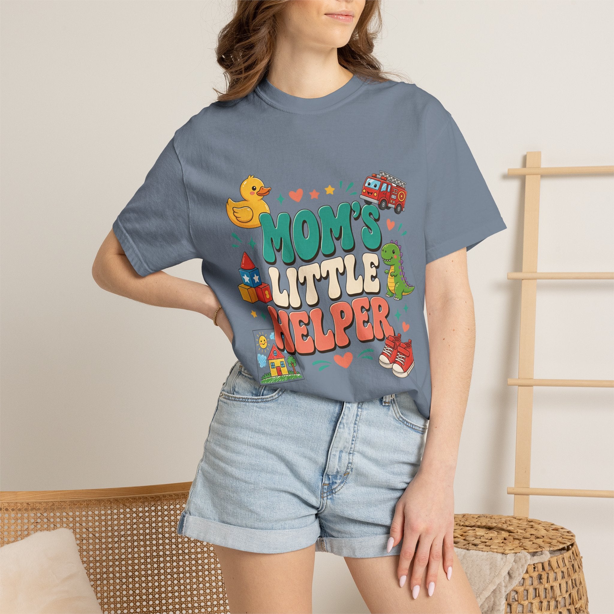Mom's Little Helper Kids T‑Shirt — Cute Playtime Graphic Tee