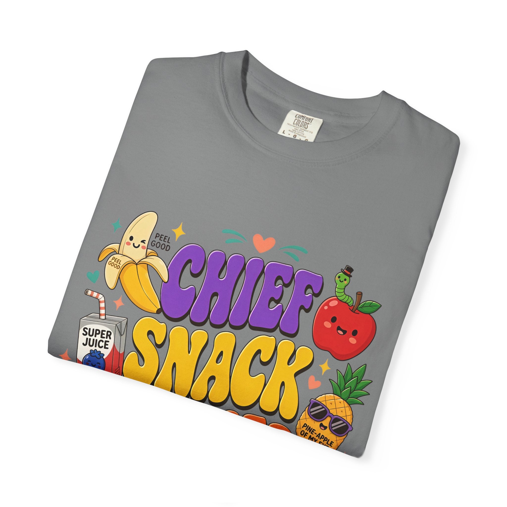 Chief Snack Officer T-Shirt — Cute Foodie Graphic Tee for Kids & Parents