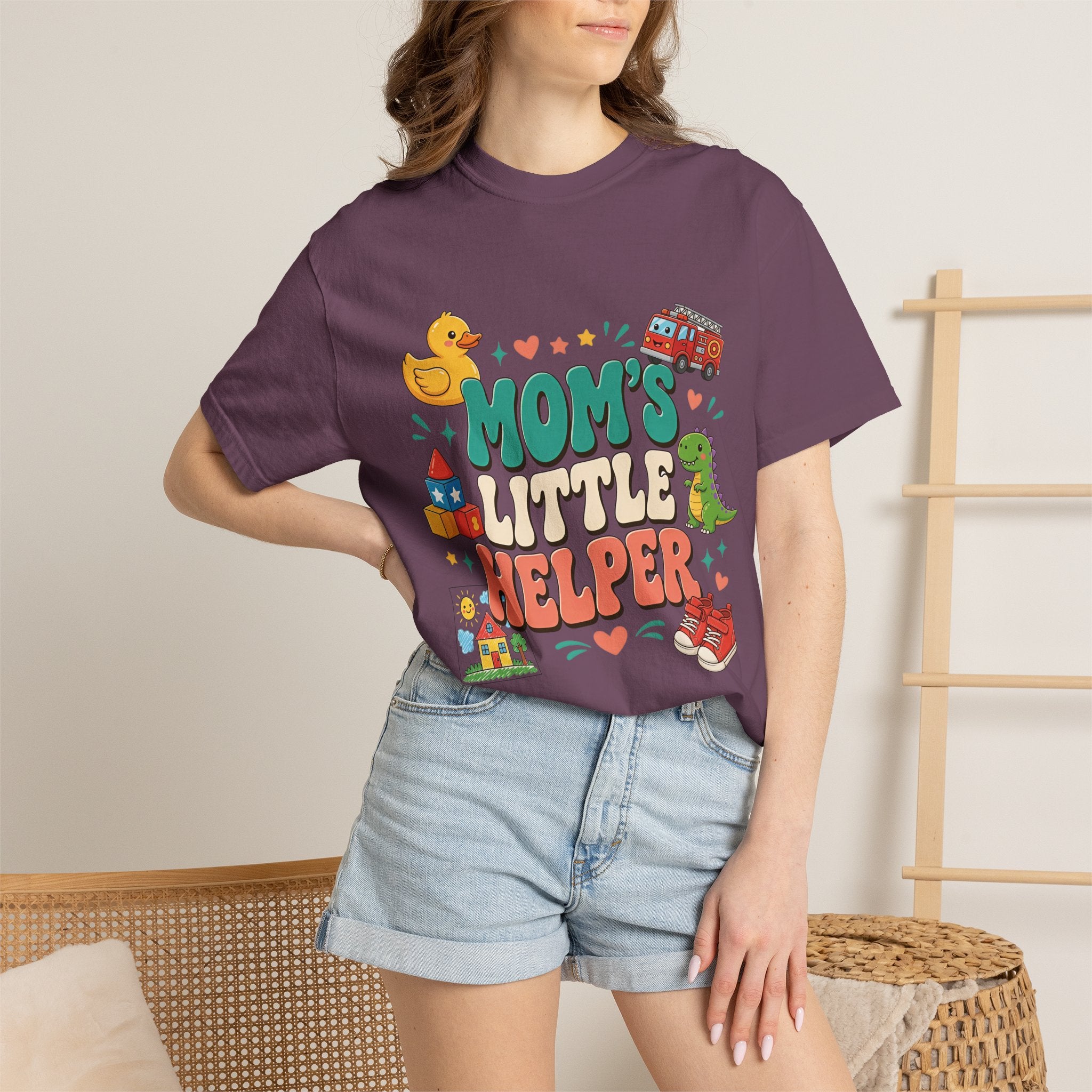 Mom's Little Helper Kids T‑Shirt — Cute Playtime Graphic Tee