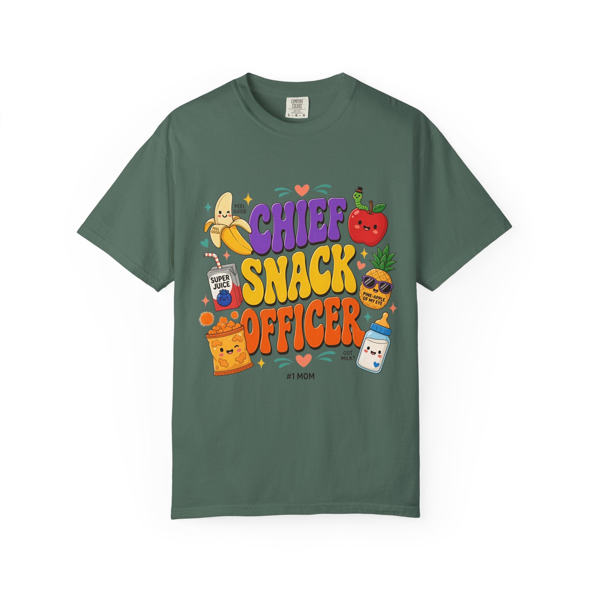Chief Snack Officer T-Shirt — Cute Foodie Graphic Tee for Kids & Parents