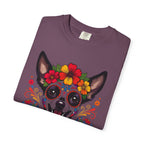 Day of the Dead Chihuahua T-Shirt — "El Rey de la Fiesta" Sugar Skull Tee