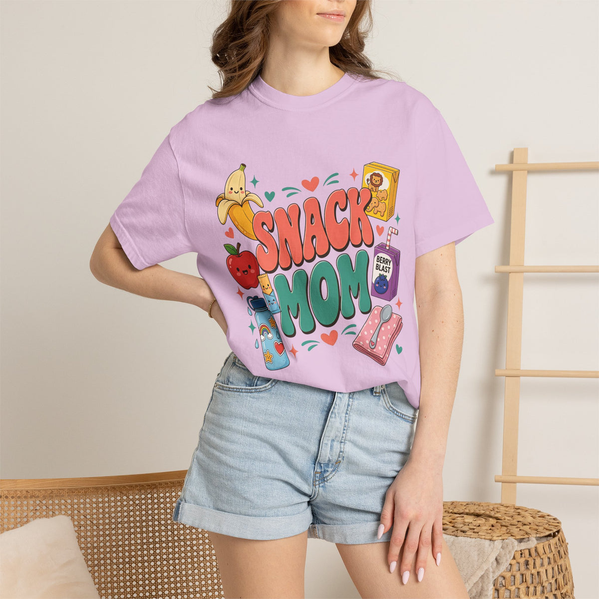 Snack Mom T-Shirt — Cute Kawaii Snacks Graphic Tee for Moms