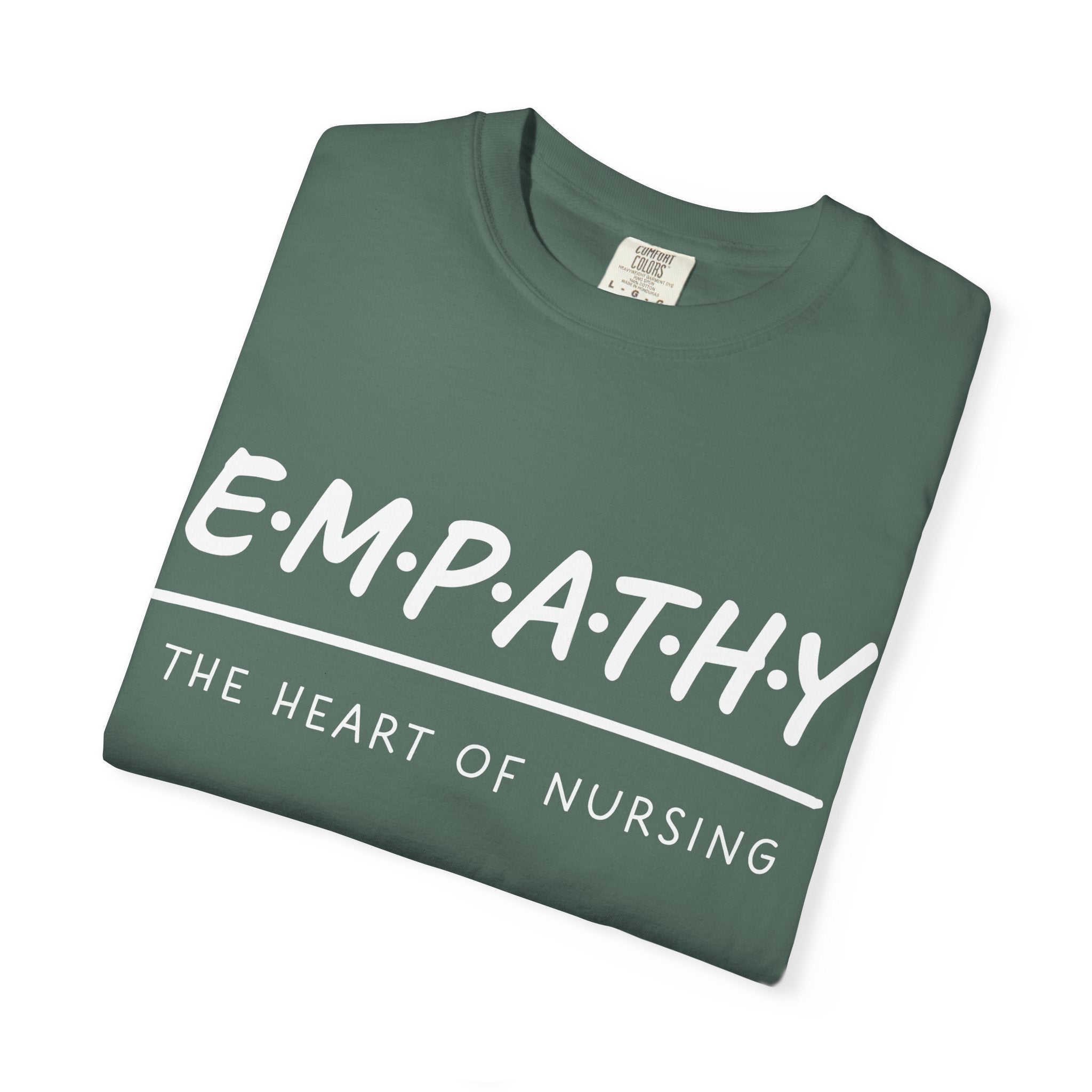 Empathy Graphic T-Shirt — Soft Neutral Garment-Dyed Tee with 'EMPATHY' Print