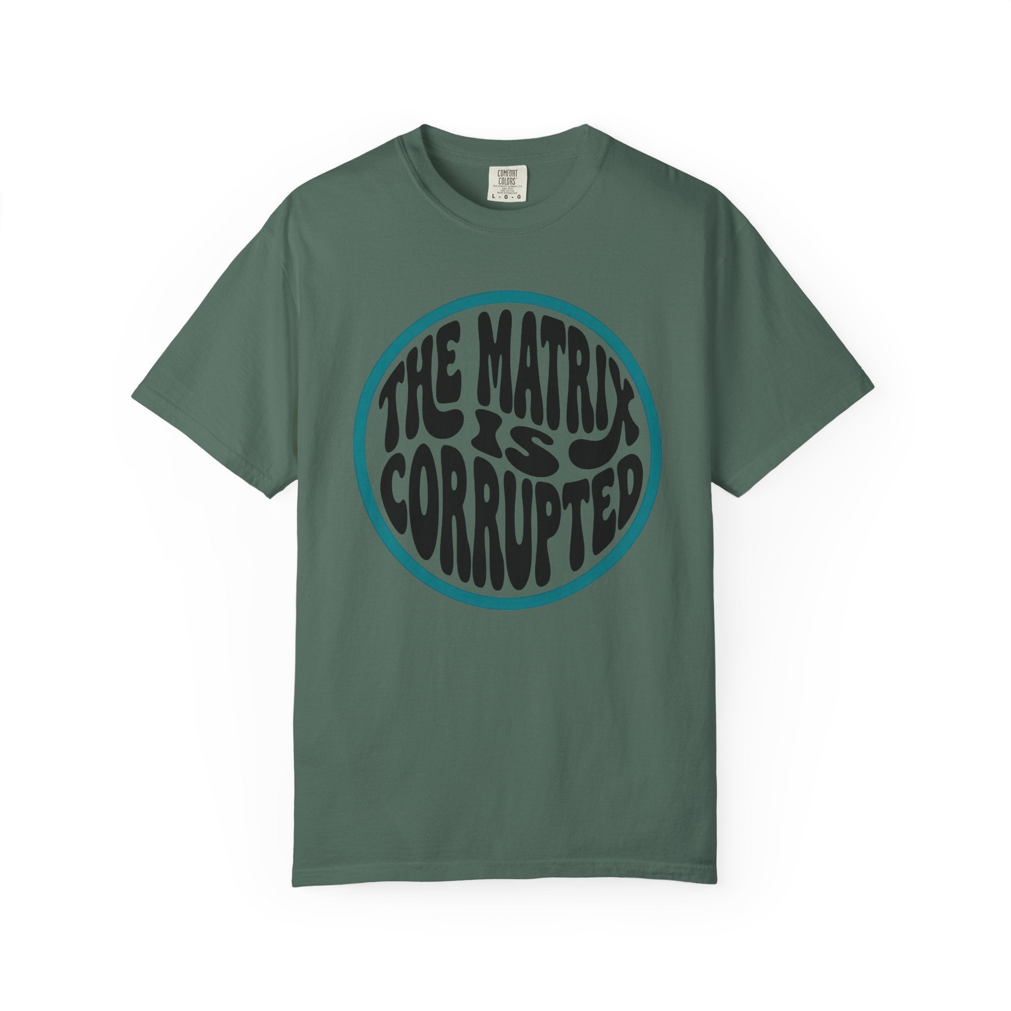 The Matrix Is Corrupted T-Shirt — Retro Psychedelic Statement Tee