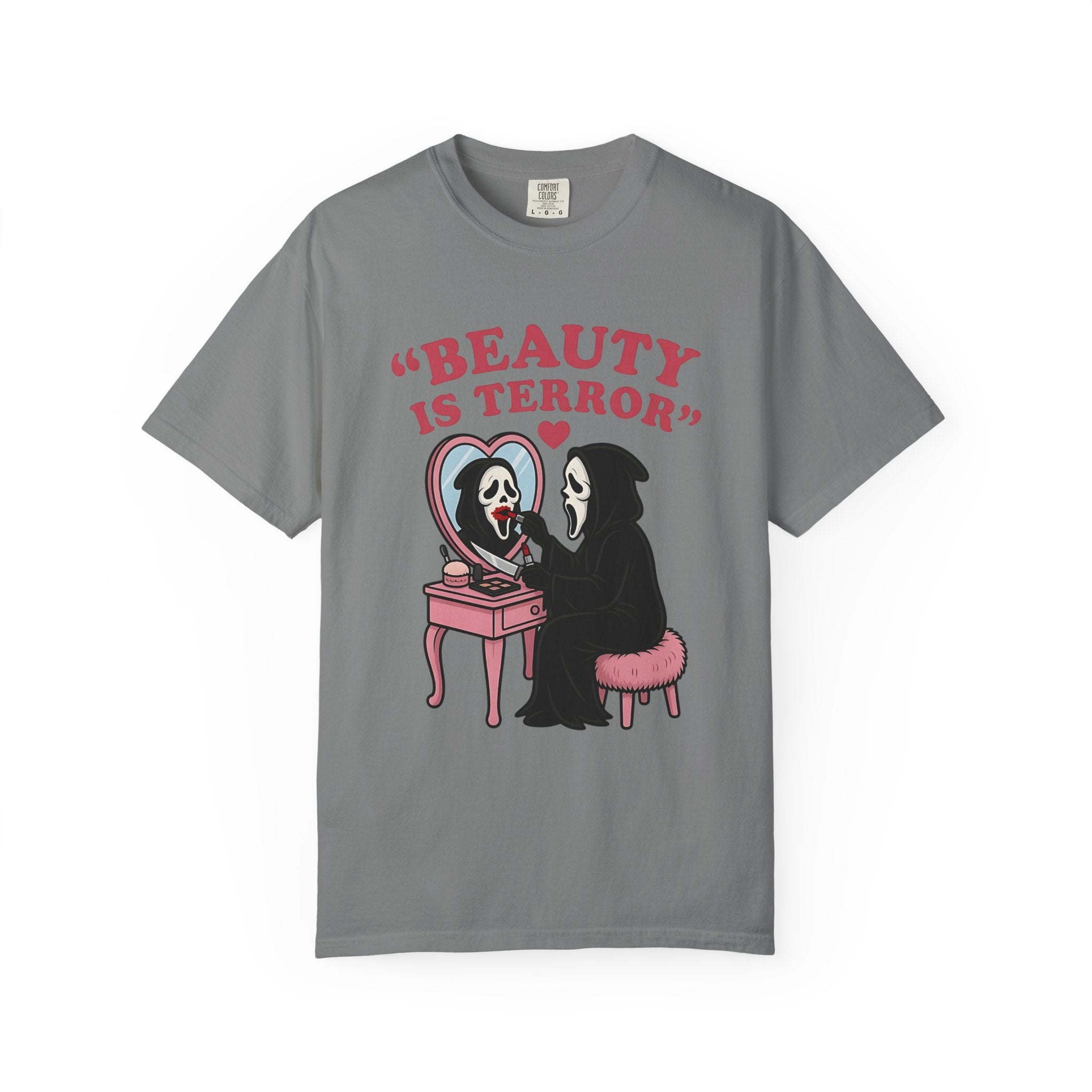 Beauty Is Terror T-Shirt — Grim Reaper Vanity Graphic Tee