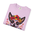 Day of the Dead Chihuahua T-Shirt — "El Rey de la Fiesta" Sugar Skull Tee