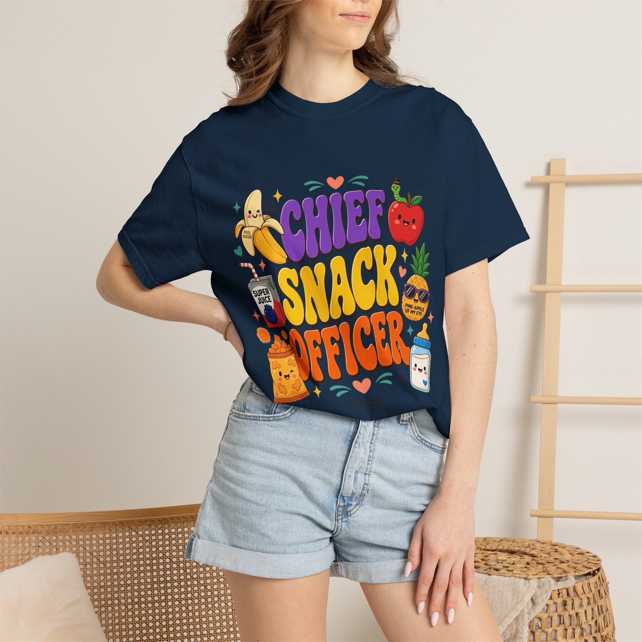 Chief Snack Officer T-Shirt — Cute Foodie Graphic Tee for Kids & Parents