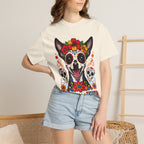 Day of the Dead Chihuahua T-Shirt — "El Rey de la Fiesta" Sugar Skull Tee