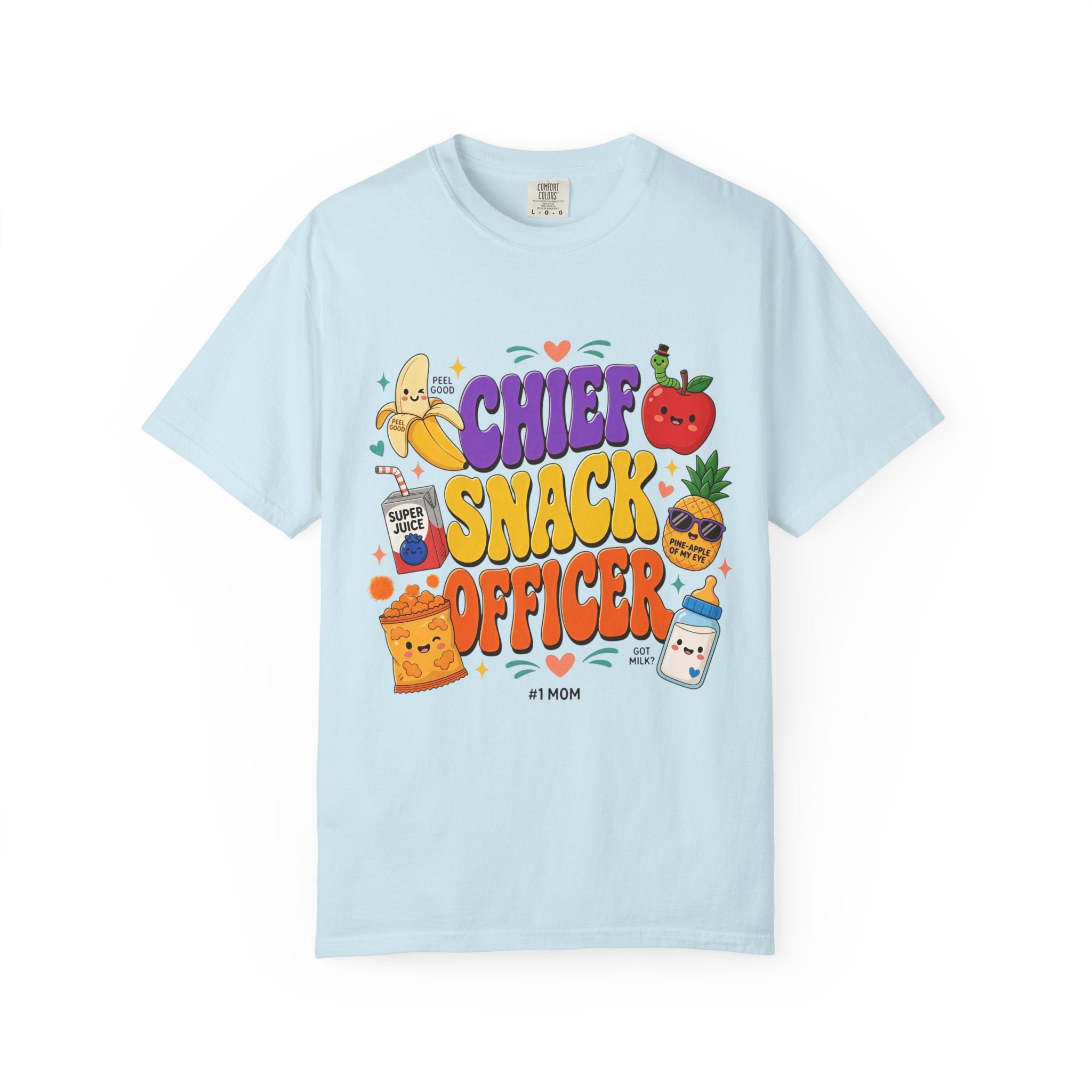 Chief Snack Officer T-Shirt — Cute Foodie Graphic Tee for Kids & Parents