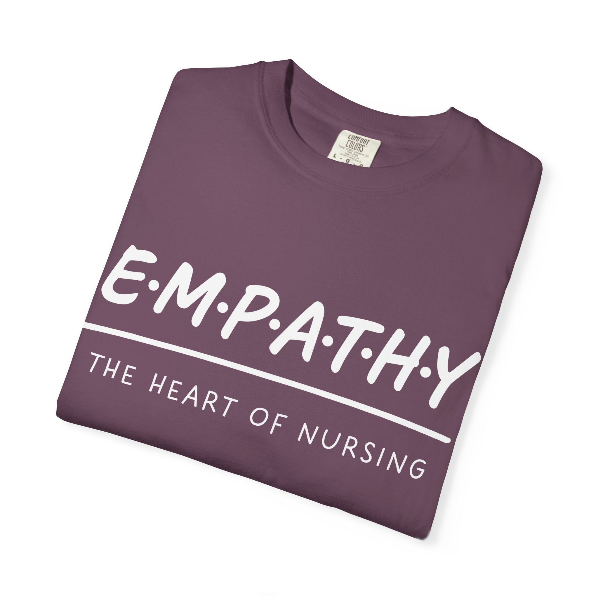 Empathy Graphic T-Shirt — Soft Neutral Garment-Dyed Tee with 'EMPATHY' Print